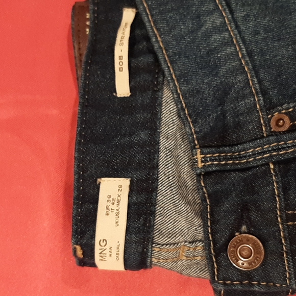 NWT Men's Mango Man Bob Straight Denim Jeans Size 28/42 - Picture 4 of 8